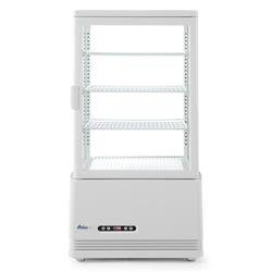 Adjustable refrigerated display case, 68 liters, white