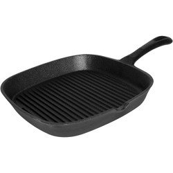 Cast iron frying pan, fluted, 240x240 mm 049003 STALGAST