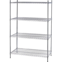 Chrome rack, 4 shelves, folding, 1213x610x1800 mm STALGAST 681123