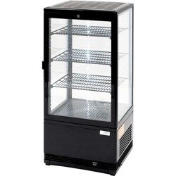 Display case 78 l black LED lighting 852174 STALGAST