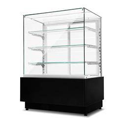 Dolce Visione Premium 900 refrigerated confectionery display case | stainless steel interior | 900x690x1300 mm