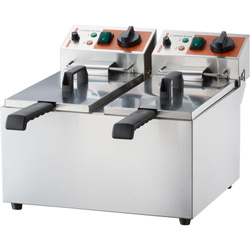 Electric fryer, 2-chamber, Caterina, V 2x5 l, P 4 kW STALGAST 746068