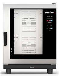 Gas combi oven | automatic washing system | 10xGN1/1 | 20 kW | 230 V | Mychef COOK MASTER 101G