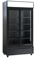 Glass refrigerated cabinet SD802BSLE | sliding door | 690 l (RQ801SL)