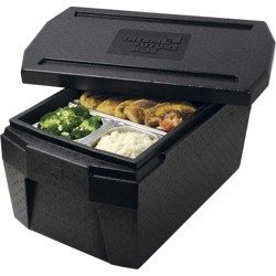 Heat insulating container, black, GN 1/1 250 mm 058251 STALGAST