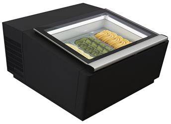 Ice cream display case | display | 3 trays 360x165x120 mm | led | black | RQ92010