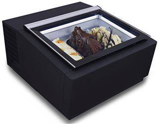 Ice cream display case | display | 3 trays 360x165x120 mm | led | black | RQ92020