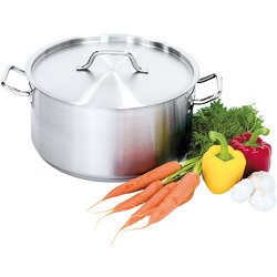 Low pot with lid, steel, O 360 mm, V 18.3 l 013362 STALGAST