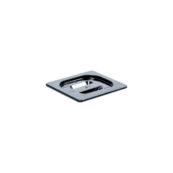 Polycarbonate lid, black, for container, GN 1/6 STALGAST 156002