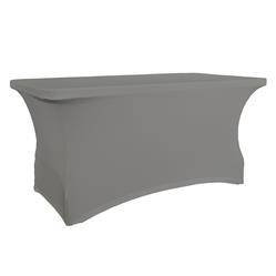 Rectangular table cover length. 182.9 cm gray TOM-GAST code: V-P180-G