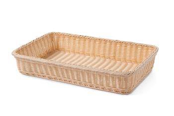 Reinforced polyirattan basket - rectangular 530x320x90mm HENDI 561102