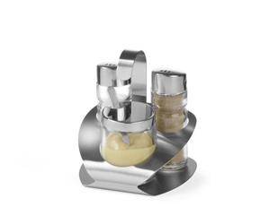 Seasoning set - 3 items: salt, pepper, mustard HENDI 465332