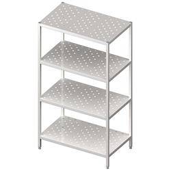 Storage rack,perforated shelves 1000x400x1800 welded STALGAST MEBLE 981864100S