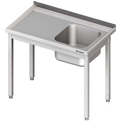 Table with 1-bowl sink.(P),without shelf 800x600x850 mm welded STALGAST MEBLE 980646080S