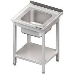 Table with 1-bowl sink.with shelf 600x700x850 mm bolted STALGAST MEBLE 980687060