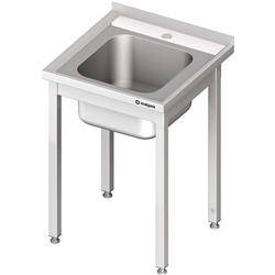 Table with 1-bowl sink.without shelf 600x600x850 mm screw-on STALGAST MEBLE 980626060