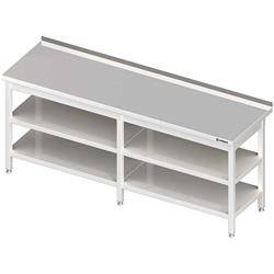 Wall table with 2 shelves 2400x700x850 mm welded STALGAST MEBLE 980077240