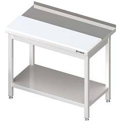 Wall table with polyethylene plate,and shelf 1200x600x850 mm welded STALGAST MEBLE 980596120