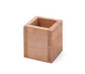 Wooden cutlery container 80x80x95 mm HENDI 664186