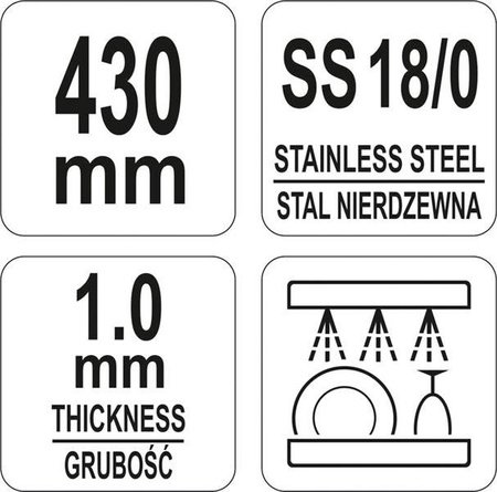 ANGLE CONFECTIONERY SPATULA - NARROW 300/ 430 MM | YG-02416