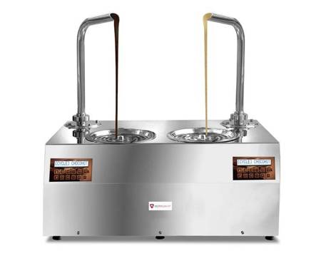 Chocolate dispenser | adjustable | two tanks 5,5 kg | 1,9 kW | 230V | 740x460x820 mm | CHOCOHOTTWO