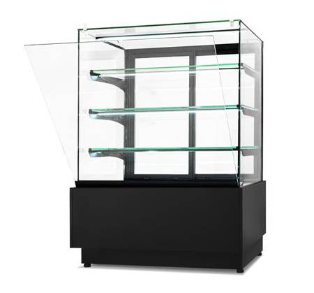 Dolce Visione Neutro Premium 900 neutral confectionery display case | illuminated base | 900x690x1300 mm