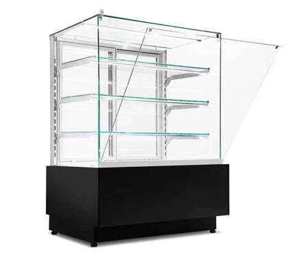 Dolce Visione Neutro Premium 900 neutral confectionery display case | stainless steel interior | 900x690x1300 mm