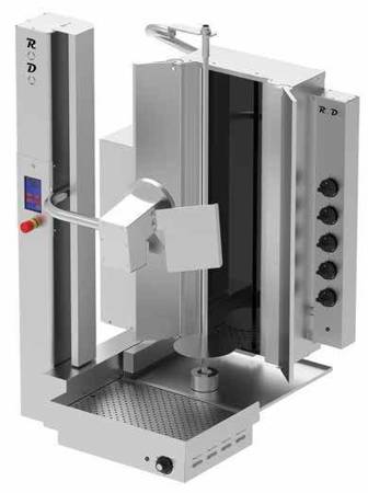 Electric automatic kebab | automatic gyros | 80 kg load | 4 burners | RODO4E