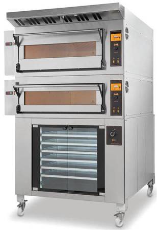 Electric modular chamotte baking oven with raised chamber | 4x600x400 | BAKE D6H