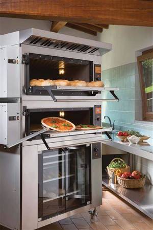 Electric modular chamotte baking oven with raised chamber | 4x600x400 | BAKE D6H