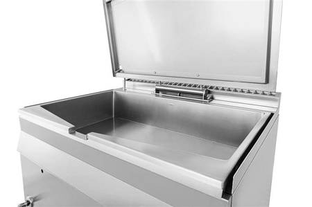 Electric tilting pan | stainless steel | 12 kW | 400V | 80 l | 800x900x900 mm | RQBS85.98E