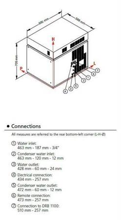 Frozen Ice Ice Liquefier | 620 kg/24h | air cooling system | SM1300A