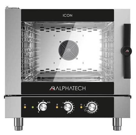 Gas combi oven ICGM051E | 5x GN 1/1 | 5x 600x400 | Alphatech by Lainox | manual control