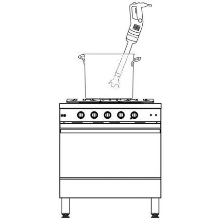 Hand mixer, CMP 250 V.V., P 0.31 kW, U 230 V 711251 STALGAST