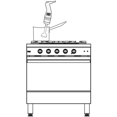 Hand mixer, mini MP 190 Combi, P 0.25 kW, U 230 V 711192 STALGAST