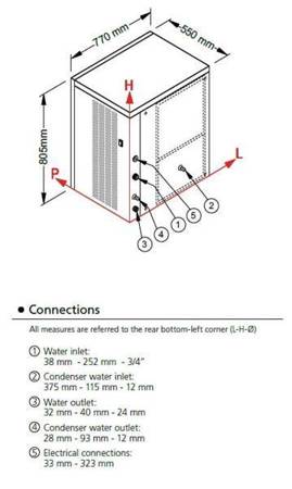 Ice cube maker | Frozen Run ice maker | 400 kg/24h | air cooling system | CV950A