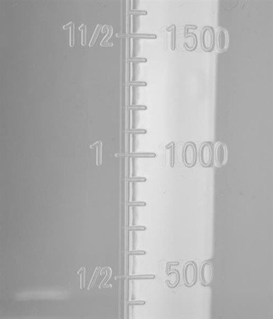 JUG WITH MEASURING CUP 2000ML TRANSPARENT | YG-07286