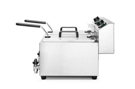 Masterpro 2 x 8 l fryer with drain tap HENDI 209301