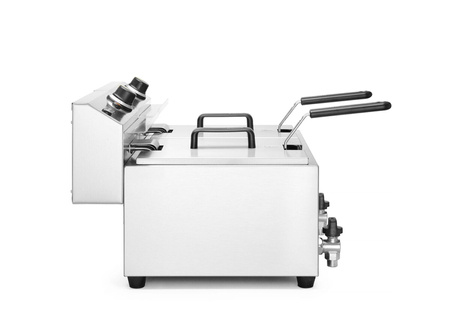 Masterpro 2 x 8 l fryer with drain tap HENDI 209301