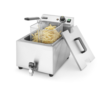 Masterpro 8 l fryer with drain tap HENDI 209202