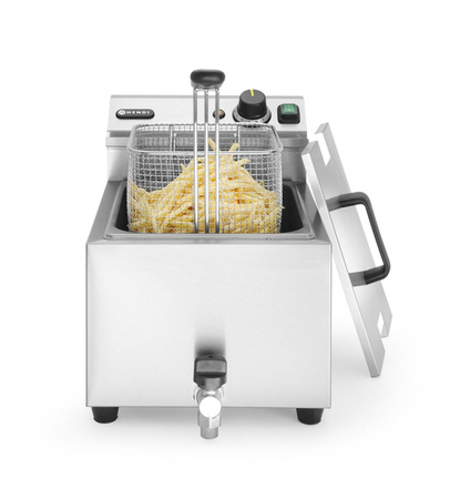 Masterpro 8 l fryer with drain tap HENDI 209202