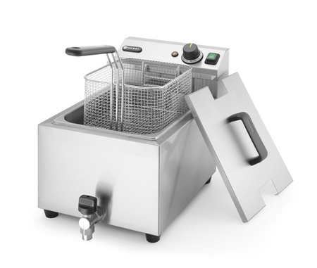 Masterpro 8 l fryer with drain tap HENDI 209202