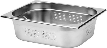 PERFORATED STAINLESS STEEL GN CONTAINER 1/2 100 | YG-00356