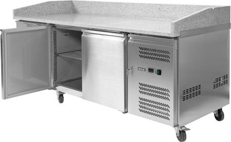 REFRIGERATED PIZZA TABLE 580L 2-DOOR 7 DRAWERS GRANITE TOP | YG-05310