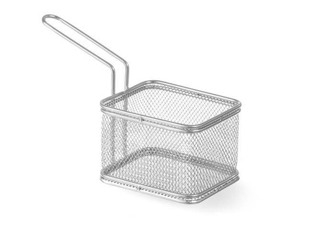 Rectangular deep fried snack basket 105x90x65 mm HENDI 426432