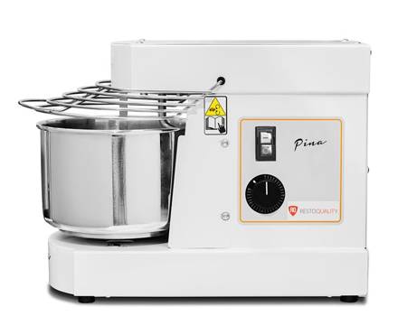 Spiral dough mixer PINA10 | with fixed hook and bowl | 7 liters | 230V