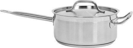 Stainless steel saucepan with lid 24x11CM 5L | YG-00062