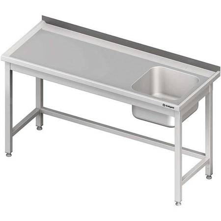 Table with 1-bowl sink.(P),without shelf 1600x600x850 mm STALGAST MEBLE 980656160