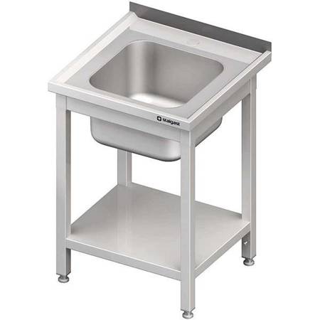 Table with 1-bowl sink.with shelf 600x600x850 mm screw-on STALGAST MEBLE 980686060