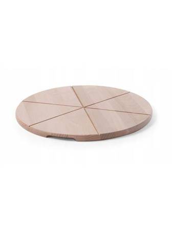 Wooden pizza board - ¶r. 500 mm, divided into 6 HENDI 505588